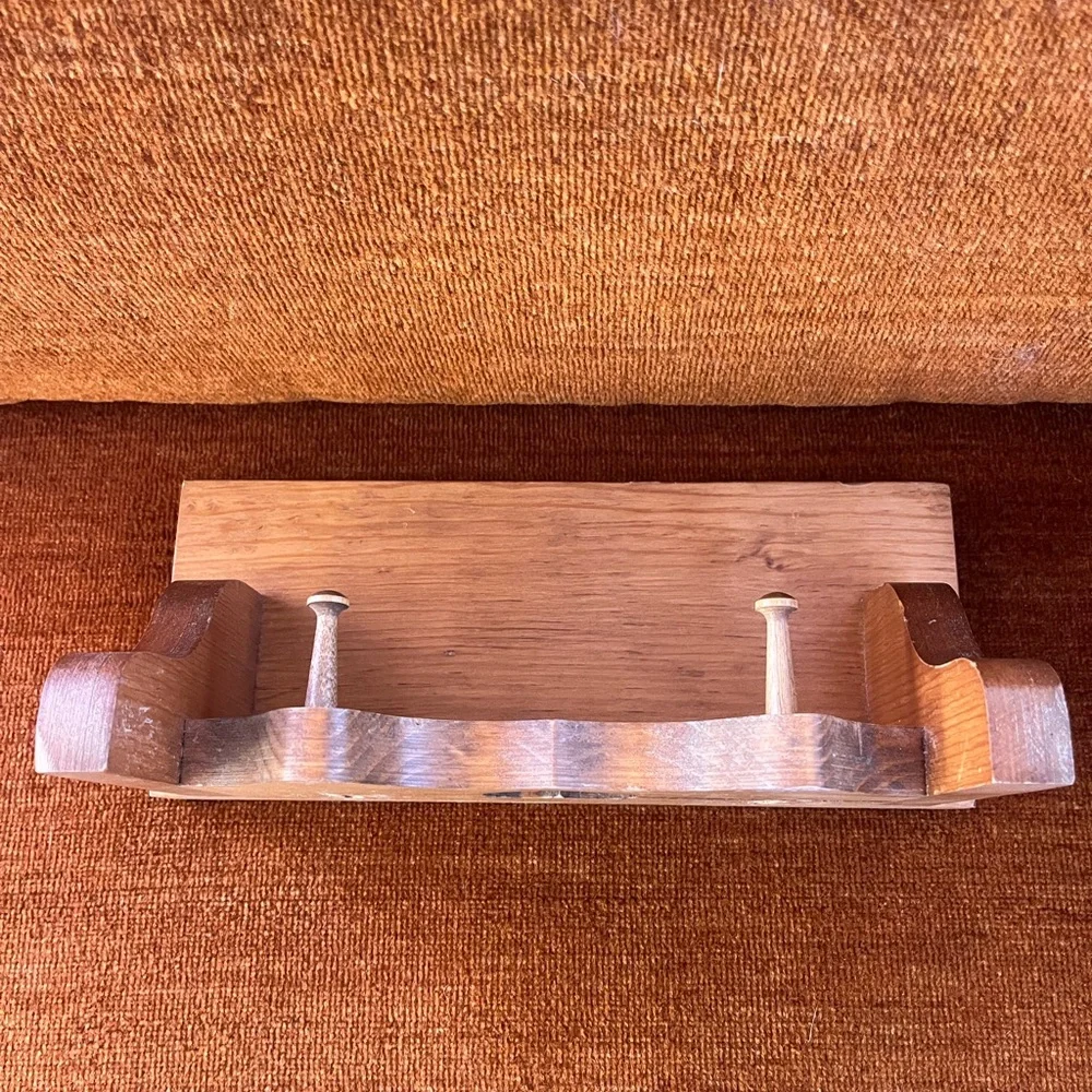 Wooden Heart Wall Shelf - Natural Wood Home Wall Decor